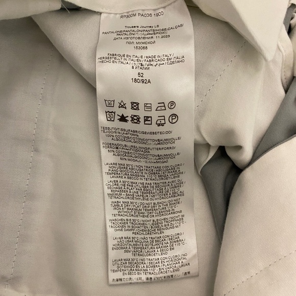 Brioni Grey Cotton Blend Pants Size 36 - Picture 10 of 12